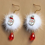 Women Dangle Earrings Holiday Seasonal Party Snowman Tree
