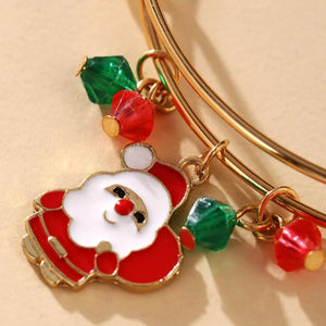 Santa Claus Bracelet Alloy Pendant Christmas Decorations