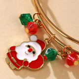 Santa Claus Bracelet Alloy Pendant Christmas Decorations