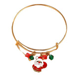 Santa Claus Bracelet Alloy Pendant Christmas Decorations