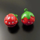 10pcs Strawberry Jingle Bells Charms Christmas Pet Decor Baby Gift