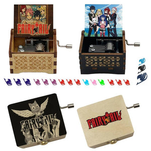 Music Box FAIRY TAIL Anime Hand Wooden Snow Fairy Musical Kids