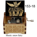 Music Box FAIRY TAIL Anime Hand Wooden Snow Fairy Musical Kids