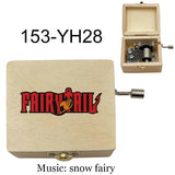 Music Box FAIRY TAIL Anime Hand Wooden Snow Fairy Musical Kids
