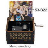 Music Box FAIRY TAIL Anime Hand Wooden Snow Fairy Musical Kids