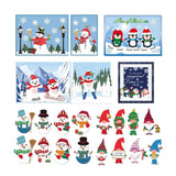 Winter Snowman Cutting Dies Hat Scarf Carbon Steel Die Cuts Christmas Embossing