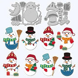 Winter Snowman Cutting Dies Hat Scarf Carbon Steel Die Cuts Christmas Embossing