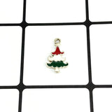 10pcs Gloves Garland Skates Tree Enamel Charms Christmas Alloy Pendants