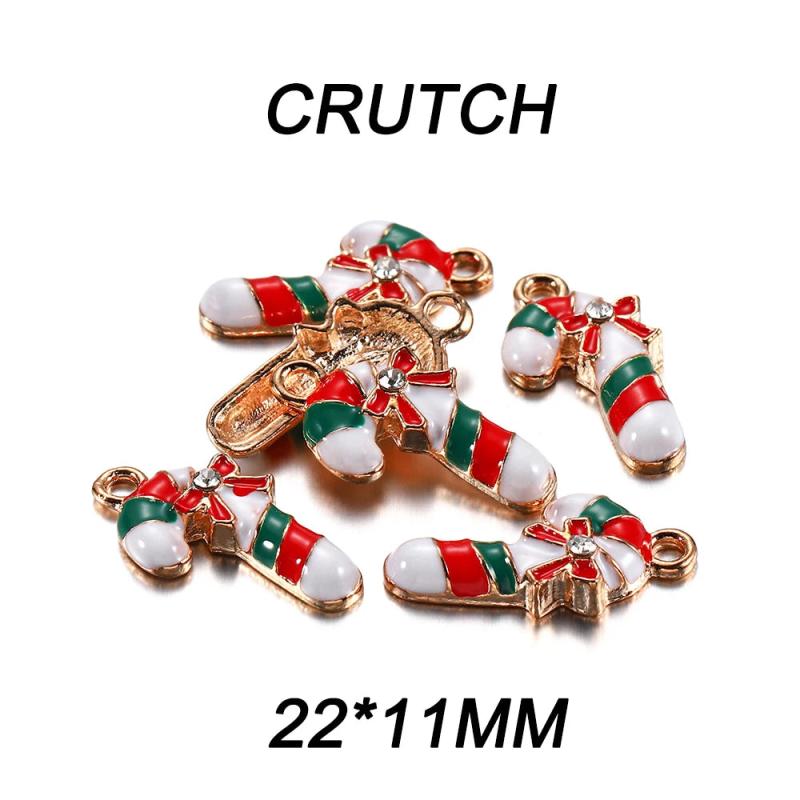 Christmas Charms Pendants Enamel Bracelet DIY Jewelry Accessories