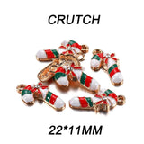 Christmas Charms Pendants Enamel Bracelet DIY Jewelry Accessories