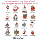 Christmas Charms Pendants Enamel Bracelet DIY Jewelry Accessories