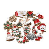 Christmas Charms Pendants Enamel Bracelet DIY Jewelry Accessories