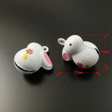 10pcs Jingle Bells Craft Charm Christmas Rabbit Phone Pet Decor
