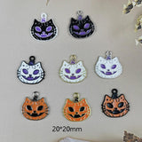 10pcs Halloween Enamel Pumpkin Demon Charms DIY Jewelry Making