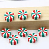 Christmas Clay Spacer Beads Santa Snowman for DIY Jewelry Making