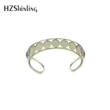Jack and Sally Stainless Steel Bangle Cuff