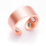 Adjustable Copper Rings Magnetic Health Energy Metal Open Cuff Ring Man 9mm