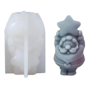 Santa Love Candle Silicone Mold Resin Christmas Crafts DIY Ornament Jewelry