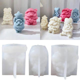 Santa Love Candle Silicone Mold Resin Christmas Crafts DIY Ornament Jewelry