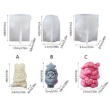 Santa Love Candle Silicone Mold Resin Christmas Crafts DIY Ornament Jewelry