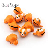 2pcs Animal Cartoon Jingle Bell Charms Necklace Pendant Jewelry Accessories