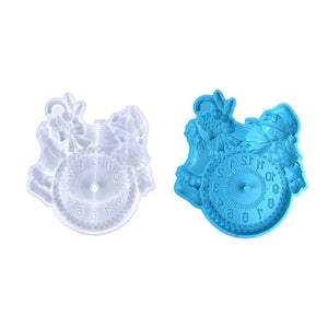 Santa Clocks Silicone Mold for DIY Crafts
