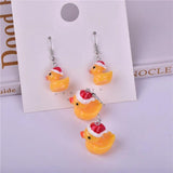 Christmas Duck Charms Pendants for Jewelry Making