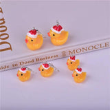 Christmas Duck Charms Pendants for Jewelry Making