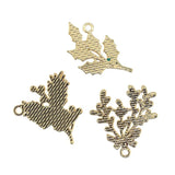 Enamel Xmas Tree Red fruits Charms for Jewelry DIY