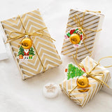 12pcs Christmas Door Hanging Paper Sign Merry Christmas DIY Home Decoration