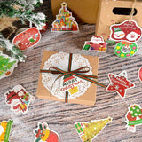 12pcs Christmas Door Hanging Paper Sign Merry Christmas DIY Home Decoration