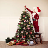 12pcs Christmas Door Hanging Paper Sign Merry Christmas DIY Home Decoration