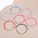 Bohemia Star Charms Bracelets Adjustable Rope Chain Seed Bead
