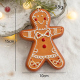 Christmas Tree Decoration Pendant Cookie Man Snowflake Elk Gingerbread Man