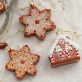 Christmas Tree Decoration Pendant Cookie Man Snowflake Elk Gingerbread Man