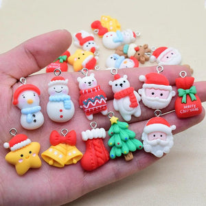 Resin Christmas Jewelry Charms Xmas Decor Pendant D490