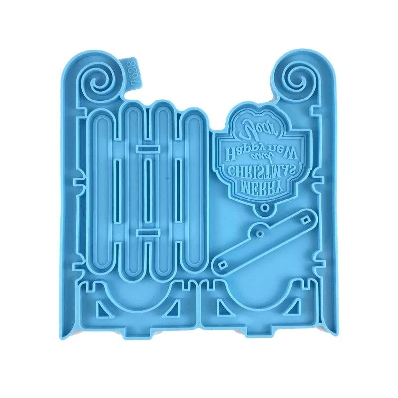 Santa Sled Resin Mold for DIY Crafts Wall Hangings