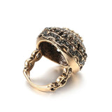 Boho Natural Stone Rings Vintage Crystal Antique Ring For Women
