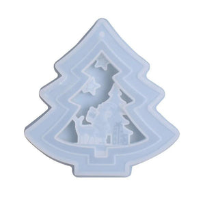 Christmas Tree Silicone Jewelry Casting Mold Resin Epoxy Mould Craft