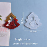 Christmas Tree Silicone Jewelry Casting Mold Resin Epoxy Mould Craft