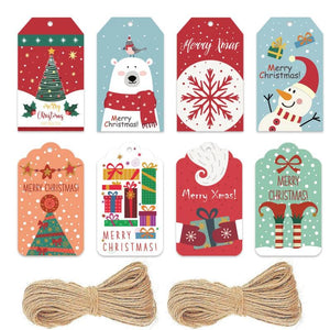 Christmas Greeting Card Hanging Tag for Decoration
