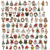 Santa Snowman Bell Christmas Enamel Charms DIY Jewelry