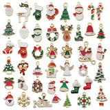 Santa Snowman Bell Christmas Enamel Charms DIY Jewelry