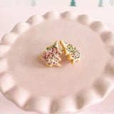 Christmas Tree Stud Earrings Acrylic Decorations Ornament For Women