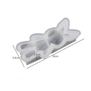 3D DIY Epoxy Resin Mold Mirror Rabbit Keychain Crafts Decoration