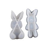 3D DIY Epoxy Resin Mold Mirror Rabbit Keychain Crafts Decoration