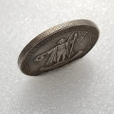 1900 Brazil 4000 Reis Silver Plated Copy Coin Antique Magic Coin Home Decor