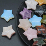 2 PCS Natural Stone Star Shape Crystals Healing Home Decoration Christmas Gift