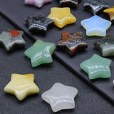 2 PCS Natural Stone Star Shape Crystals Healing Home Decoration Christmas Gift