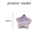 2 PCS Natural Stone Star Shape Crystals Healing Home Decoration Christmas Gift